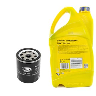 Motorl Set mineralisch Formel Standard SAE 10W-30 5 Liter + lfilter SM113