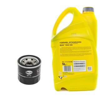 Motorl Set mineralisch Formel Standard SAE 10W-30 5 Liter + lfilter SM134