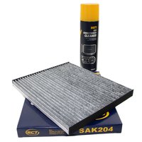 Innenraumfilter SAK204 + Klimaanlagen Reiniger 520 ml MANNOL