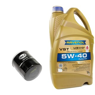 Motoröl Set VollSynth Turbo VST 5W40 5 L + Ölfilter SM832 online