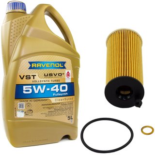 Engineoil set VollSynth Turbo VST SAE 5W-40 5 liters + Oil Filter SH4076P