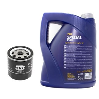 Engineoil set Special Plus 10W30 API SN 5 liters + Oil Filter SM836