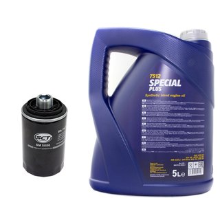 Engineoil set Special Plus 10W30 API SN 5 liters + Oil Filter SM5086