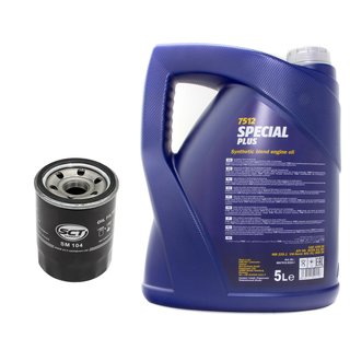 Engineoil set Special Plus 10W30 API SN 5 liters + Oil Filter SM104
