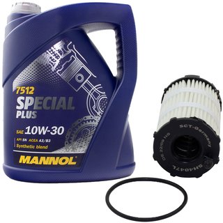 Engineoil set Special Plus 10W30 API SN 5 liters + Oil Filter SH4047L
