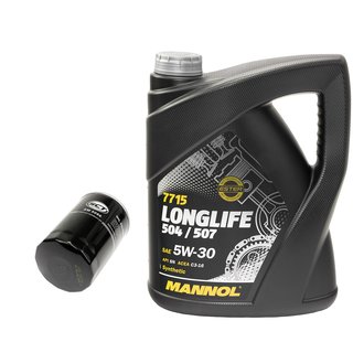 Engineoil set Longlife 5W30 API SN 5 liters + Oil Filter SM5086