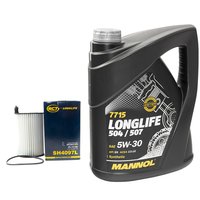 Motorl Set Longlife 5W-30 API SN 5 Liter + lfilter SH4097L