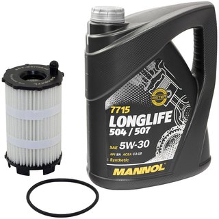 Engineoil set Longlife 5W30 API SN 5 liters + Oil Filter SH4047L
