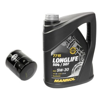Engineoil set Longlife 5W30 API SN 5 liters + Oil Filter SM113