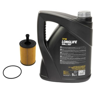 Engineoil set Longlife 5W30 API SN 5 liters + Oil Filter SH4771P