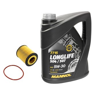 Engineoil set Longlife 5W30 API SN 5 liters + Oil Filter SH4784P