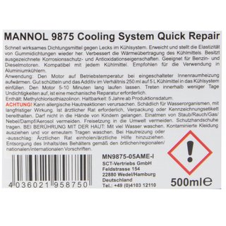 Cooler Cooling System Quick Repair leakproof MANNOL 9875 5 X 500 ml