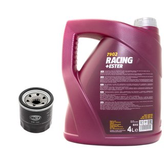 Engineoil set Racing+Ester 10W60 4 liters + Oil Filter SM160