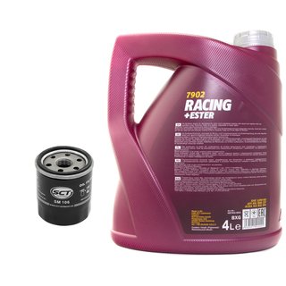 Engineoil set Racing+Ester 10W60 4 liters + Oil Filter SM106