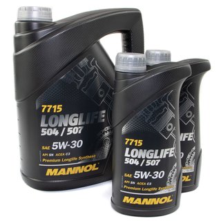 MANNOL Engineoil 5W-30 Longlife API SN 7 liters buy online by MVH