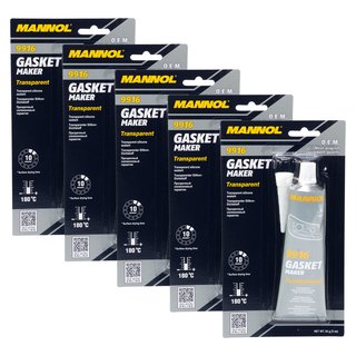 Sealant silicone gasket maker transparent MANNOL 9916 5 X 85 g