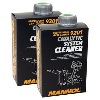 Katalysator System Reiniger Abgasreiniger MANNOL 9201 2 X 500 ml