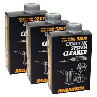Katalysator System Reiniger Abgasreiniger MANNOL 9201 3 X 500 ml