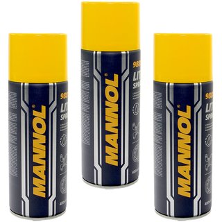 Lithium Spray Lithiumfett MANNOL 9881 3 X 400 ml