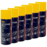 Lithium Spray Lithiumfett MANNOL 9881 6 X 400 ml