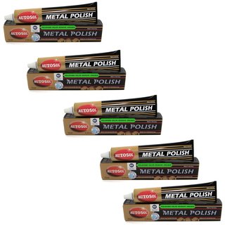 Noble chrome gloss metal polish Autosol 01 001000 5 X 75 ml tube