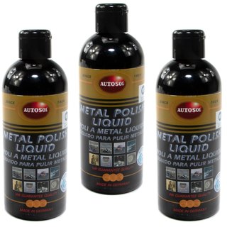 Metall Reiniger Pflege Metal Polish Liquid Autosol 11 001210 3 X 250 ml