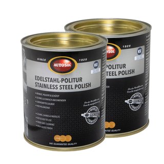 Stainless steel polish Metal polish Autosol 01 001731 2 X 750 ml can