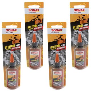 Bike Bicycle chain oil ultra silicone 08635410 SONAX 4 X 50 ml