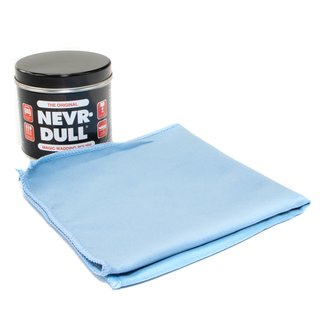 Nevr Dull Polish Cottonpolishing Pad Polishing Cotton 1 can 142 grams + extra microfiber polishing cloth