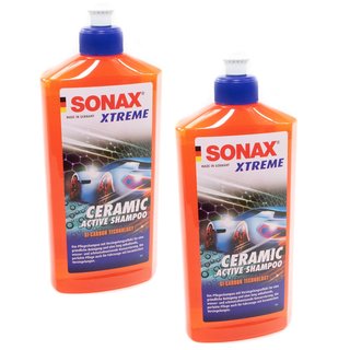 Ceramic Active Shampoo XTREME 02592000 SONAX 2 X 500 ml