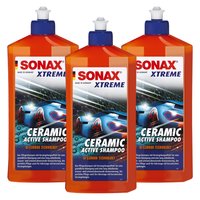 Ceramic Active Shampoo XTREME 02592000 SONAX 3 X 500 ml