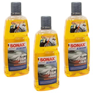 Schaumversiegelung Shampoo Foam + Seal XTREME 02513000 SONAX 3 X 1 Liter