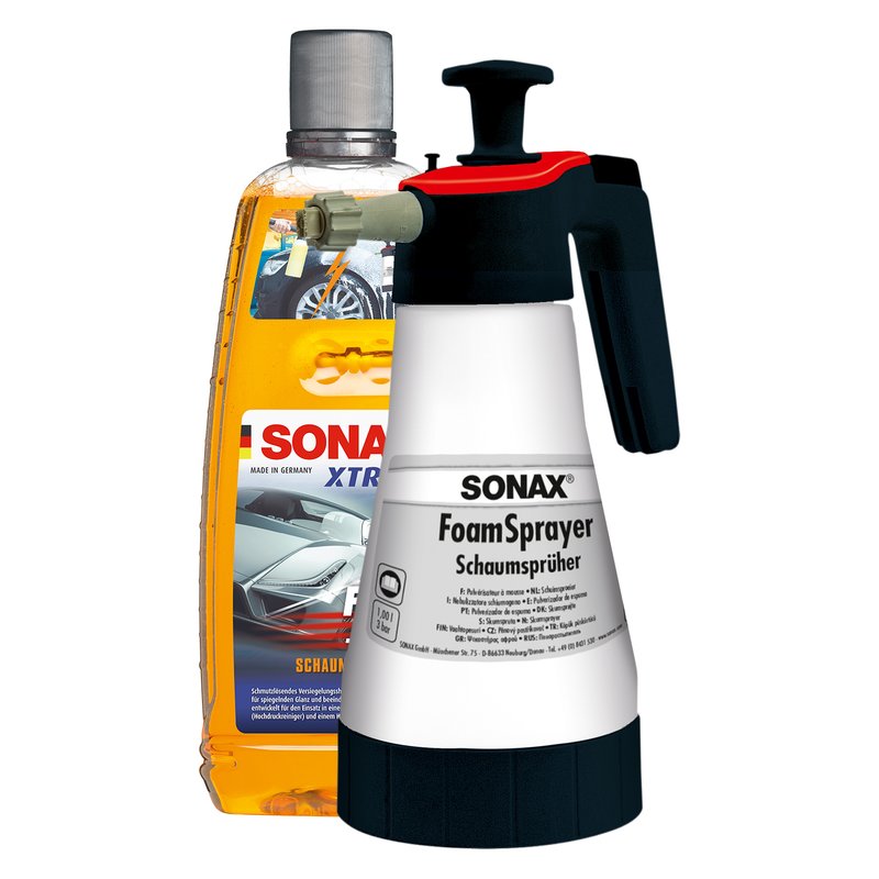 XTREME Foam + Seal Shampoo 1 liter with foam sprayer SONAX buy on, 49,95 €