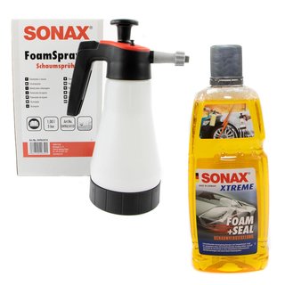 Foam + Seal Shampoo XTREME 02513000 1 liter with foam sprayer SONAX