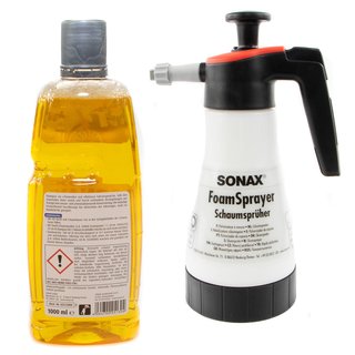 Foam + Seal Shampoo XTREME 02513000 1 liter with foam sprayer SONAX