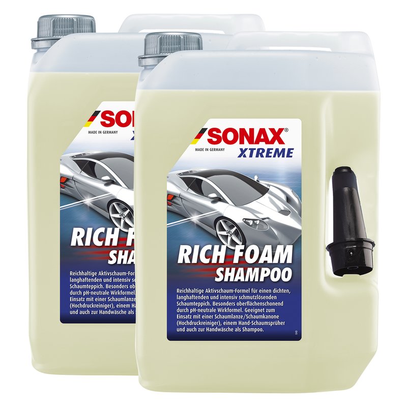 XTREME Foamshampoo Rich Foam SONAX 2 X 5 liters buy online in the, 66,99 €