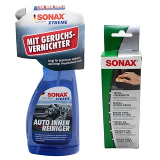 Innen Reiniger Auto XTREME 02212410 SONAX 500 ml inkl. Textil & Lederbrste 04167410