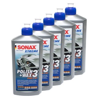 Polish + Wax 3 Hybrid NPT XTREME 02022000 SONAX 5 X 500 ml
