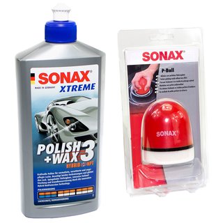 Polish + Wax 3 Hybrid NPT XTREME 02022000 SONAX 500 ml incl. P-Ball