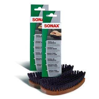 SONAX Textile and Leather Brush for car interior cleaning and car