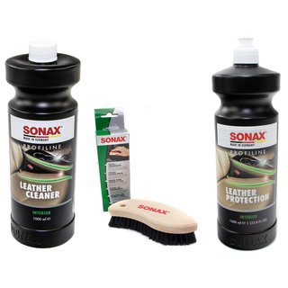 Leather Care + Cleaner PROFILINE SONAX incl. Textile & Leather Brush