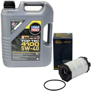 Motorl Set Top Tec 4100 5W-40 5 Liter + lfilter SH4047L