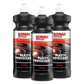 Kunststoff Pflege Plastic Protectant Exterior PROFILINE 02103000 SONAX 3 X 1 Liter