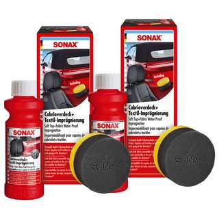 Convertible top and textile impregnation 03101410 SONAX 2 X 250 ml
