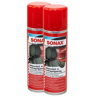 Convertible top and textile impregnation 03101410 SONAX 2 X 250 ml