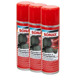 Convertible top and textile impregnation 03101410 SONAX 3 X 250 ml