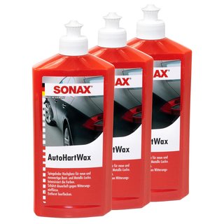 Hartwachs Autohartwax 03012000 SONAX 3 X 500 ml