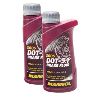 Brake fluid MANNOL DOT-5.1 3005 2 X 500 ml
