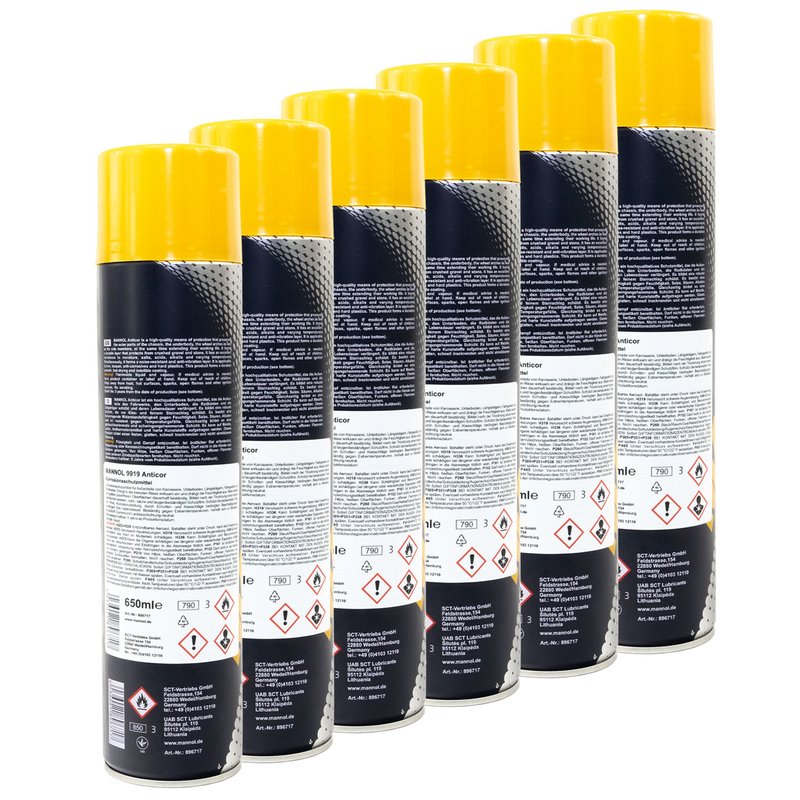 MANNOL Unterbodenschutz Anticor Spray 9919 6 X 650 ml online kauf, 29,95 €