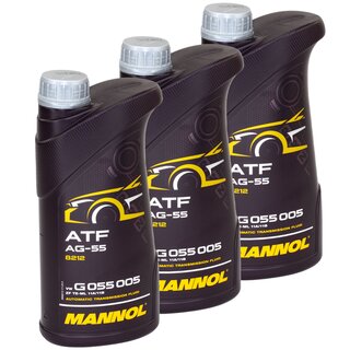 Gearoil Gear Oil MANNOL Automatic ATF AG55 3 X 1 liters